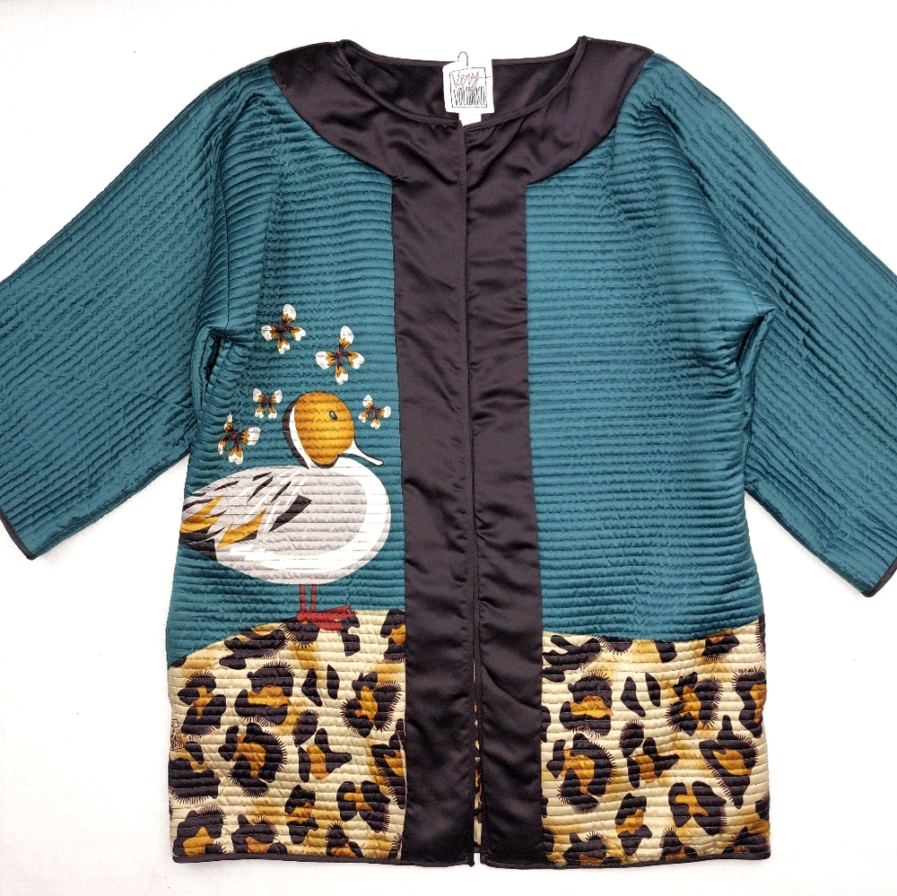 Very Vollbracht Kimono Sweater Jacket /Over Coat Womens Large